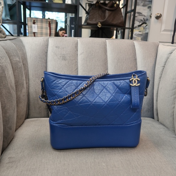 CHANEL Handbags - Chanel Royal Blue Quilted Shoulder Bag